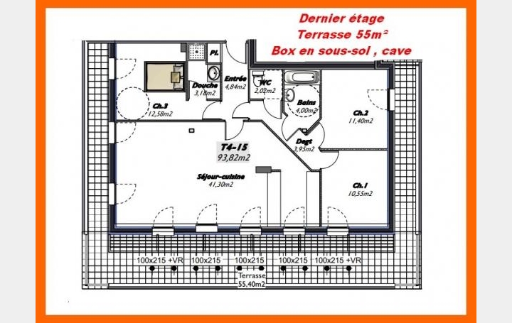 Réseau Immo-diffusion : Appartement P4  MONTLUEL  94 m2 245 000 € 