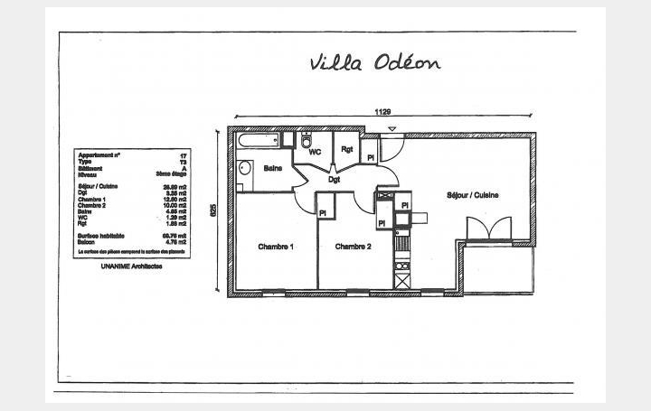Réseau Immo-diffusion : Appartement P3  PIERRE-BENITE  61 m2 212 000 € 