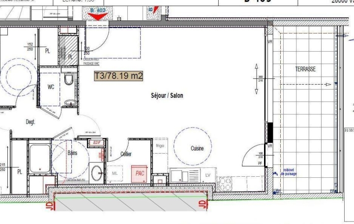 Réseau Immo-diffusion : Appartement P3  VALENCE  78 m2 315 000 € 