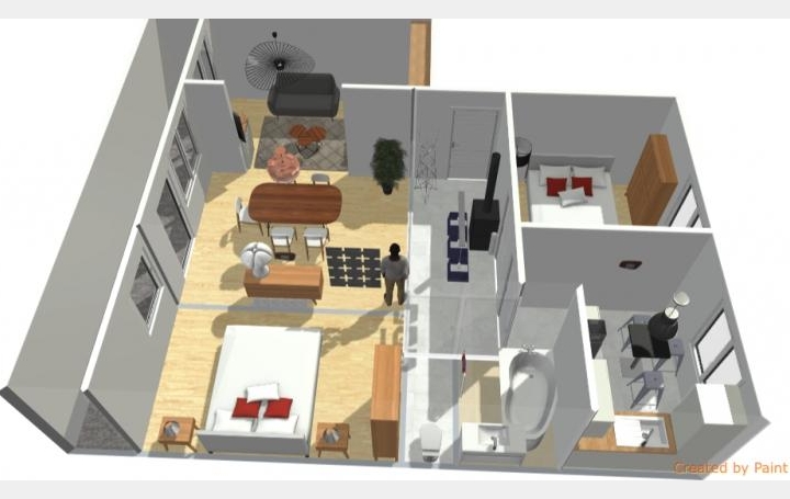 Réseau Immo-diffusion : Appartement P3  LYON 4ème 62 m2 199 000 € 