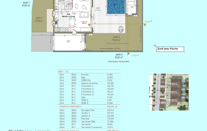 Réseau Immo-diffusion : Villa  BIDART  100 m2 840 000 € 