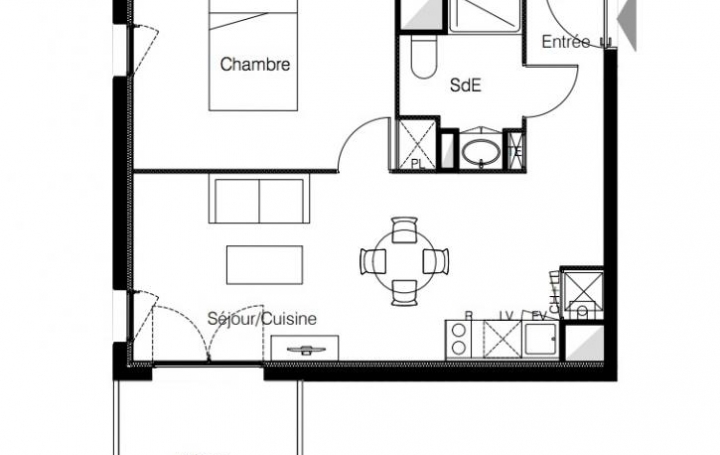 Réseau Immo-diffusion : Appartement P2  VILLENAVE-D'ORNON  40 m2 185 000 € 