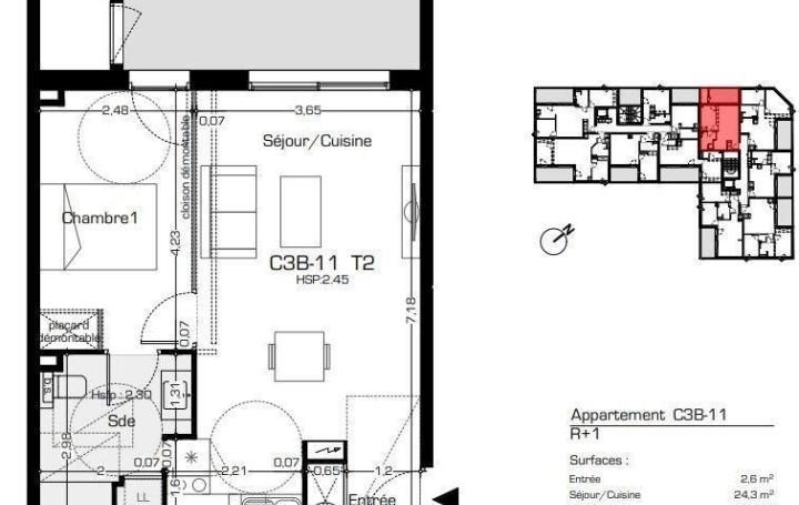 Réseau Immo-diffusion : Appartement P2  BEZIERS  43 m2 159 900 € 