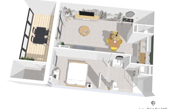 Réseau Immo-diffusion : Appartement P2  BEZIERS  43 m2 158 500 € 
