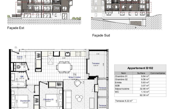 Réseau Immo-diffusion : Appartement P3  MORILLON  62 m2 415 000 € 
