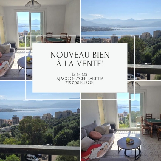 Réseau Immo-diffusion : 3 Pièces AJACCIO (20000) 54.00m2  215 000 € 