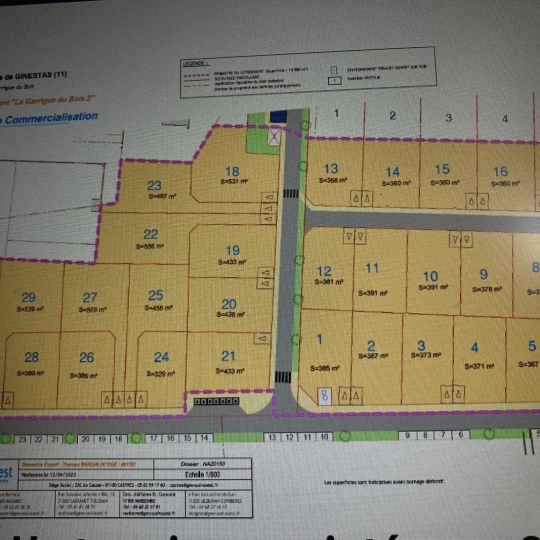 Terrain GINESTAS (11120) 135.00m2 78 000 € 