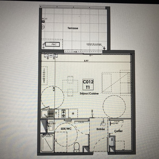 Réseau Immo-diffusion : 2 Pièces BEZIERS (34500) 37.00m2  144 000 € 