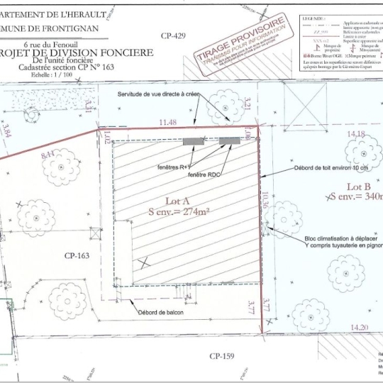 Terrain FRONTIGNAN (34110) m2 - 140 000 € 