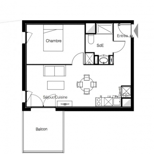 Appartement VILLENAVE-D'ORNON (33140) 40.00m2 185 000 € 