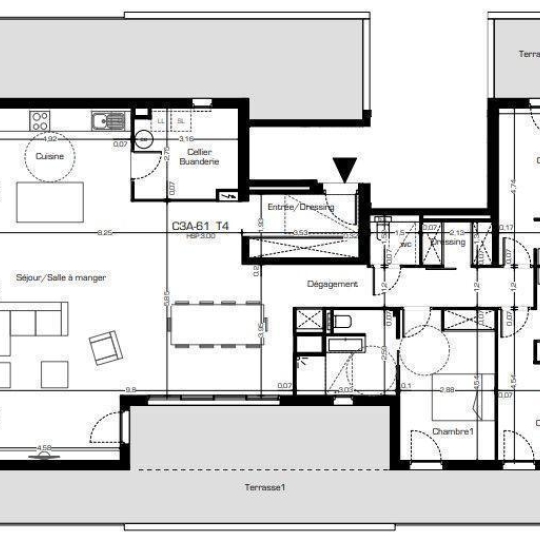 Appartement BEZIERS (34500) 158.00m2 585 700 € 