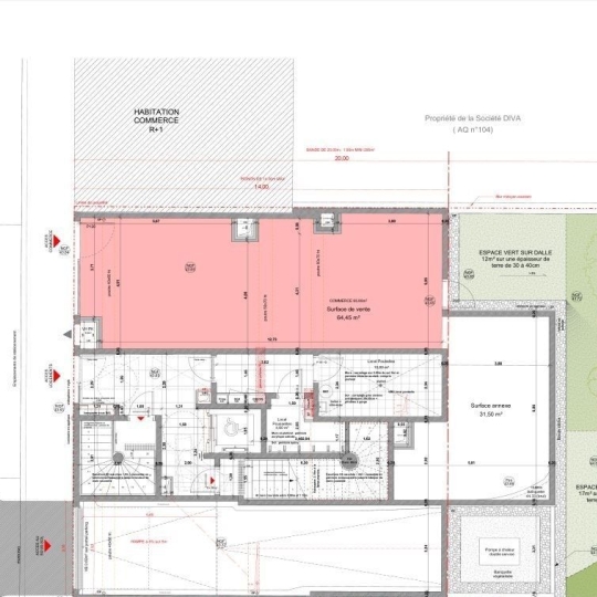 Local commercial SAINT-MAUR-DES-FOSSES (94100) 96.00m2 - 588 000 € 