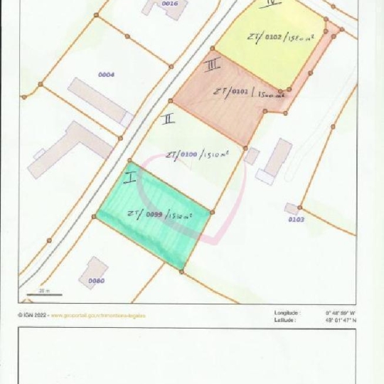 Terrain SOULEUVRE-EN-BOCAGE (14350) 1500.00m2 35 000 € 