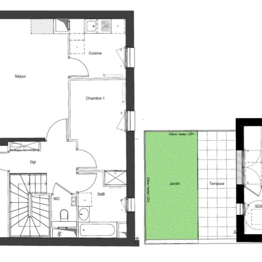 Appartement SURESNES (92150) 65.00m2 559 000 € 