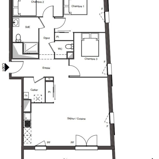 Réseau Immo-diffusion : 4 Pièces CREIL (60100) 88.00m2  237 000 € 