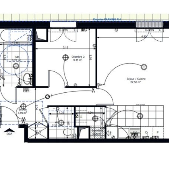 3 Pièces AUBERVILLIERS (93300) 68.00m2 - 385 000 € 