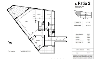 Appartement AJACCIO (20090) 123 m2 495 000 € 