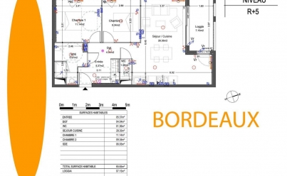 Appartement BORDEAUX (33000) 66 m2 274 920 € 