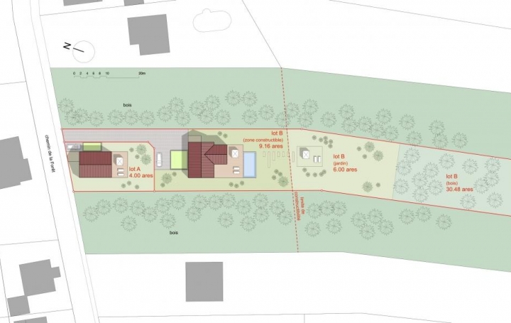 Réseau Immo-diffusion : Terrain  HOCHFELDEN  1 516 m2 229 000 € 