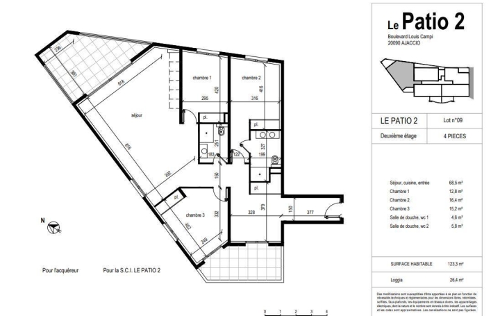 Réseau Immo-diffusion : Appartement P4  AJACCIO  123 m2 495 000 € 