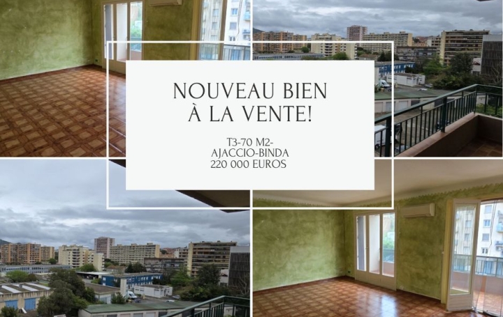 Appartement AJACCIO (20000) 70 m<sup>2</sup> 220 000 € 