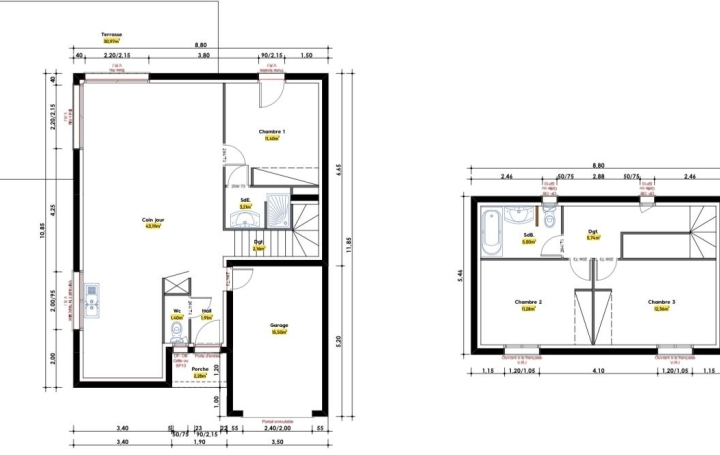 Maison MONTAGNAC (34530)  98 m2 289 000 € 