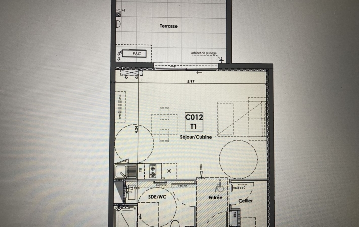 2 Pièces BEZIERS (34500)  37 m2 144 000 € 