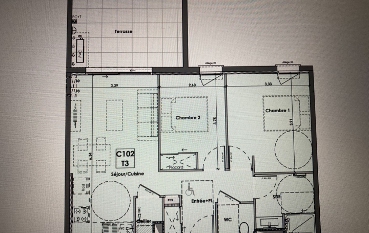 Appartement BEZIERS (34500) 58 m<sup>2</sup> 227 000 € 