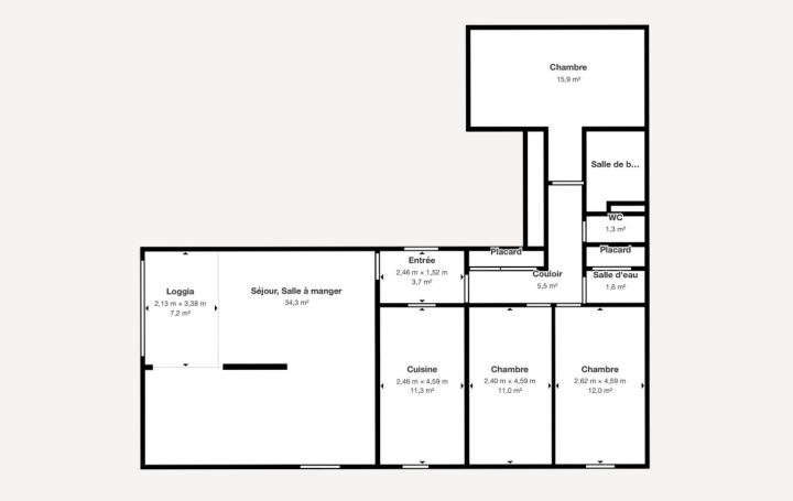4 Pièces SETE (34200)  103 m2 380 000 € 
