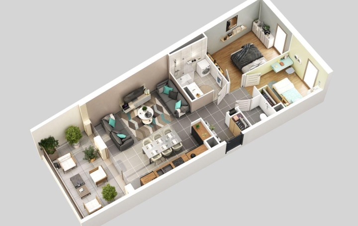 3 Pièces BEAUMONT-LES-VALENCE (26760)  84 m2 299 000 € 