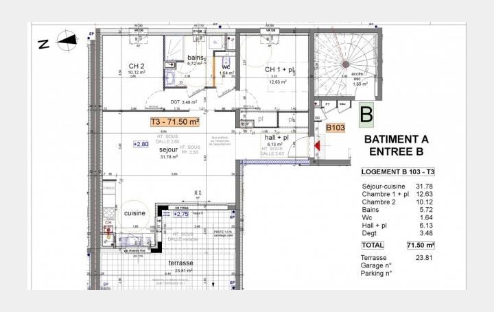 Réseau Immo-diffusion : Appartement P3  ETOILE-SUR-RHONE  72 m2 246 000 € 