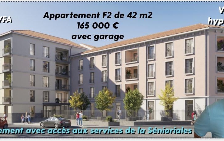 Réseau Immo-diffusion : Appartement P2  VALENCE  42 m2 165 000 € 