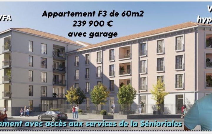 Réseau Immo-diffusion : Appartement P2  VALENCE  60 m2 239 900 € 