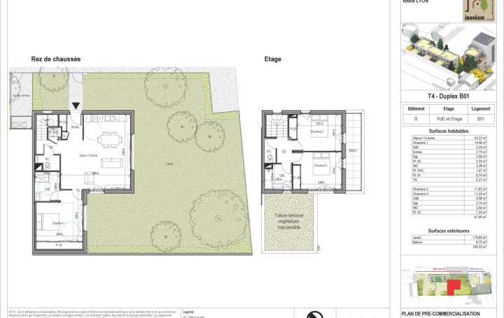 Maison / Villa LYON (69008) 91 m<sup>2</sup> 497 000 € 