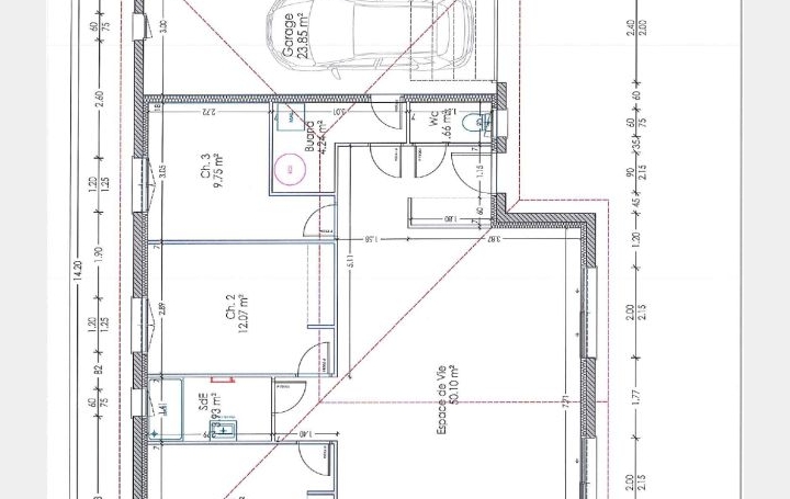 Maison GENAS (69740)  94 m2 439 000 € 