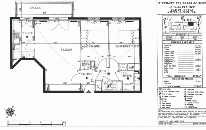 Réseau Immo-diffusion : Maison  MANTES-LA-JOLIE  65 m2 190 000 € 