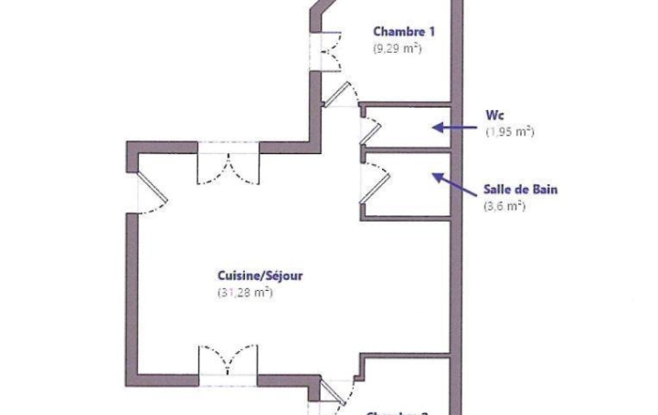 3 Pièces LE GRAU-DU-ROI (30240)  54 m2 242 500 € 