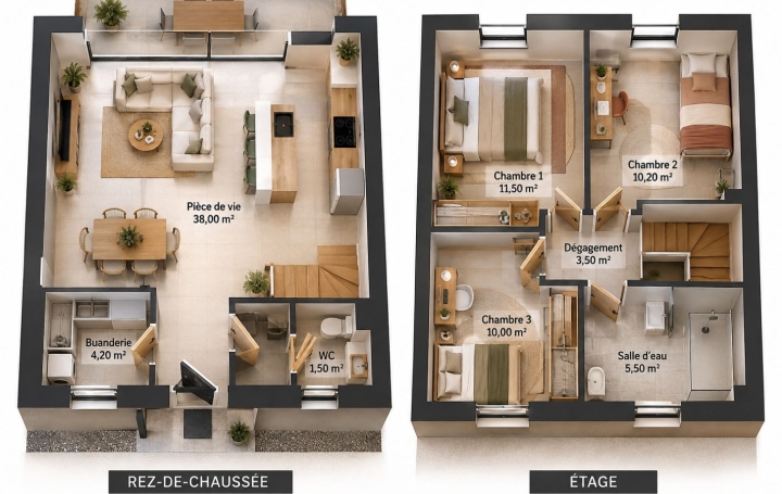 Maison FONS (30730)  80 m2 196 900 € 