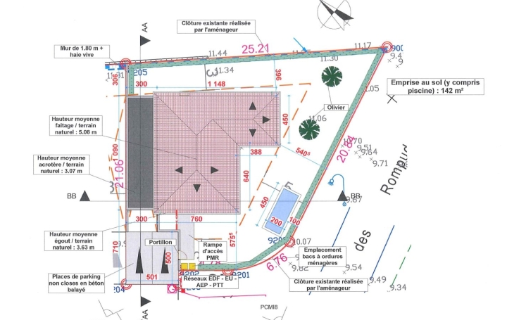 Terrain BESSAN (34550)  405 m2 189 000 € 