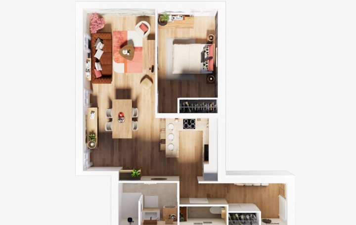 2 Pièces BIELLE (64260)  58 m2 47 500 € 