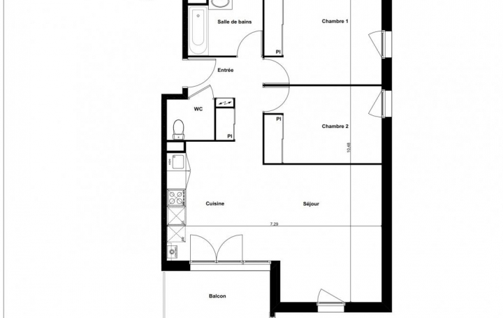 Réseau Immo-diffusion : Appartement P3  BISCARROSSE  67 m2 236 000 € 