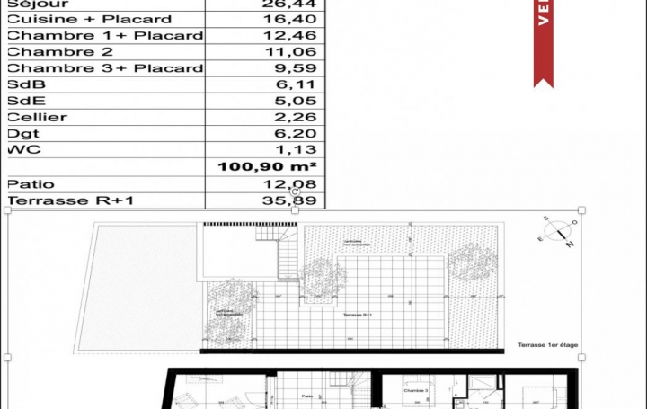 Réseau Immo-diffusion : Appartement P4  LA ROCHELLE  100 m2 479 000 € 