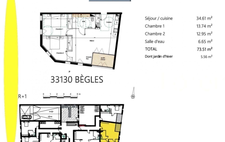 Réseau Immo-diffusion : Appartement P3  BEGLES  73 m2 357 900 € 
