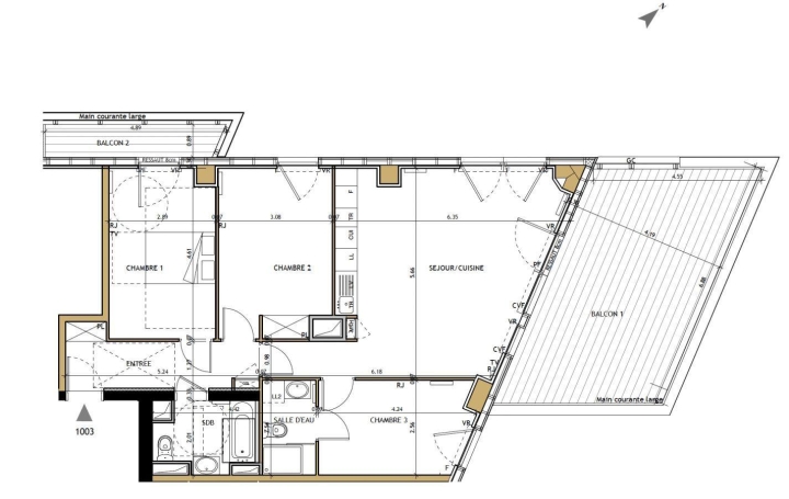 Réseau Immo-diffusion : Appartement P4  BORDEAUX  85 m2 490 000 € 