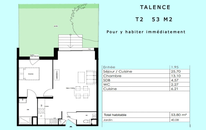 Vente Appartement 54m² 2 Pièces à Talence (33400) - Immo Diffusion