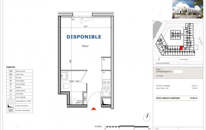 Réseau Immo-diffusion : Appartement P1  LA ROCHELLE  21 m2 146 000 € 