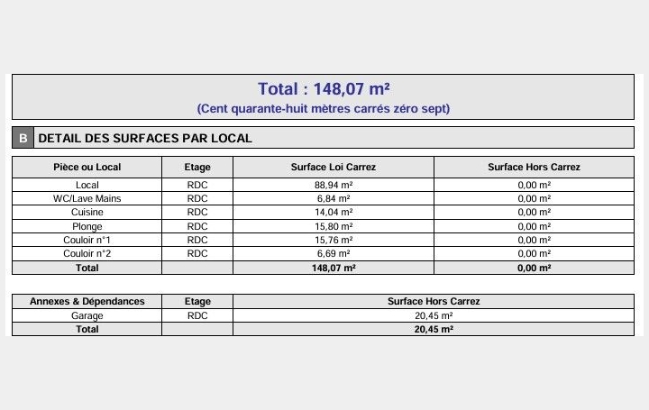 Local commercial PERPIGNAN (66000)  150 m2 55 000 € 