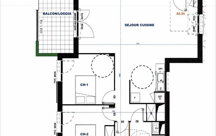 Programme PERPIGNAN (66000)  73 m2 227 850 € 