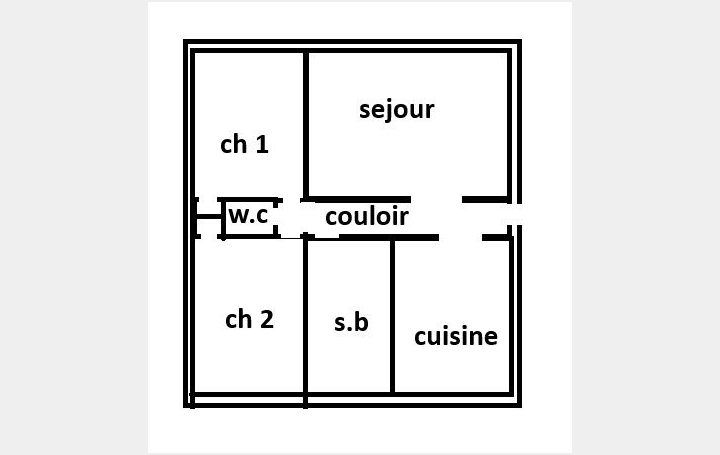 3 Pièces PERPIGNAN (66000)  60 m2 65 000 € 