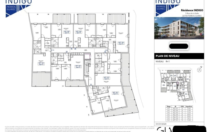 2 Pièces PERROS-GUIREC (22700)  43 m2 205 000 € 